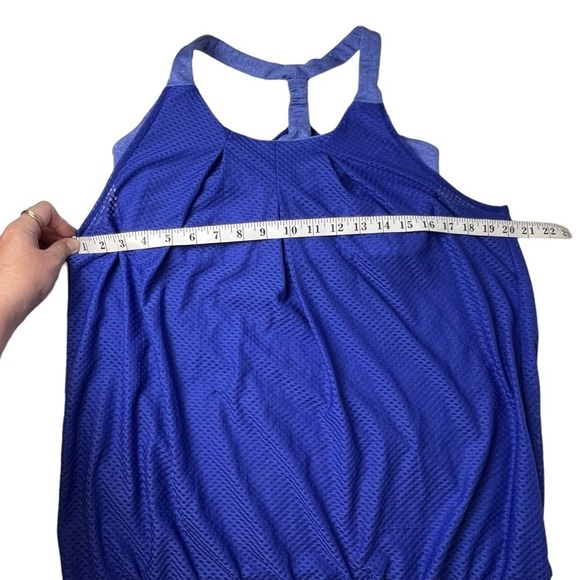 Cabi Racerback Tank Cobalt Blue Women’s Mesh Shirt Two In One Bra Size Small M - Picture 5 of 7